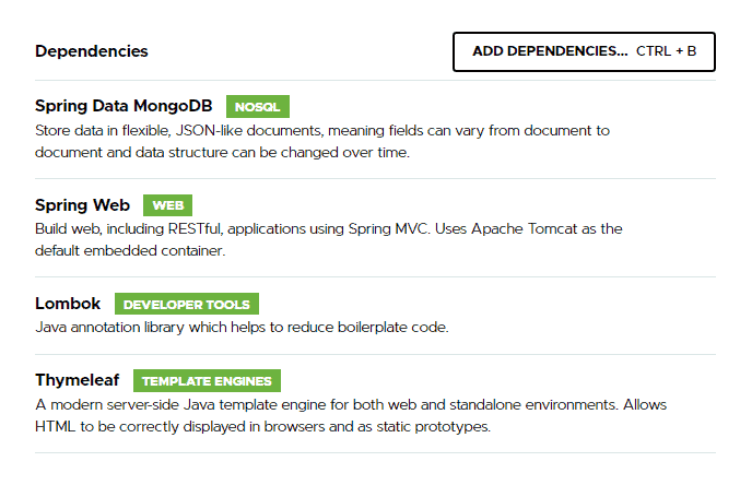 does spring start mongodb server