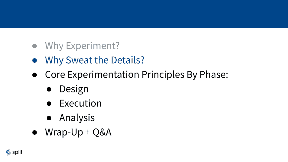 Why sweat the details in online controlled experiments?