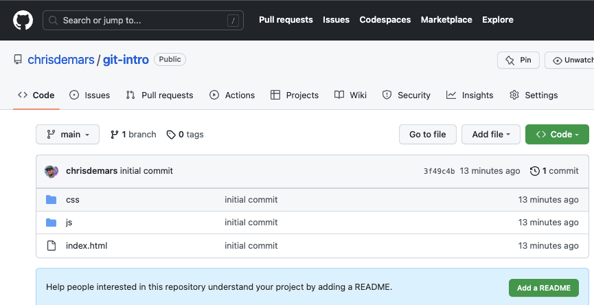 Split - Up and Running With Git and GitHub - 12